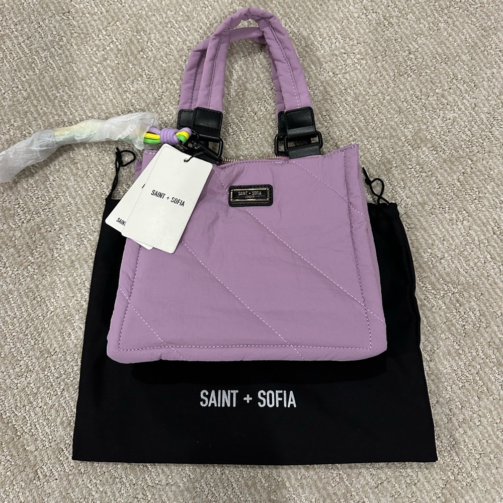 Saint + Sofia Mini Penny Purple Tote